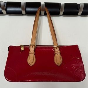 Louis Vuitton Red Patent Leather Shoulder Bag